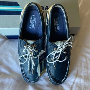 Navy Sebago Boat Shoes NEW sz 11 M